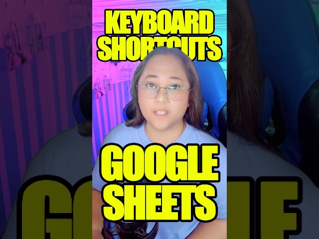 Learn The Google Sheets Formatting Keyboard Shortcut Keys #shorts
