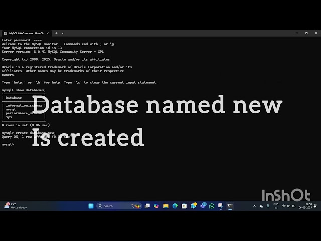 How to Use MySQL Command Line !Creating a database, Tables!