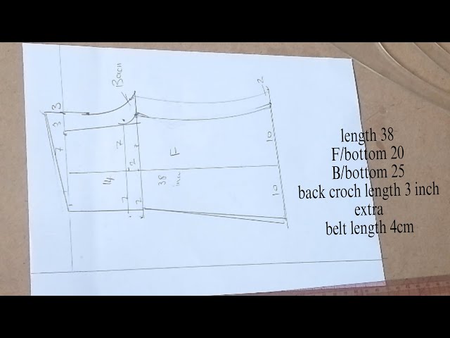 How to draft a stylish palazzo pattern drafting/cutting tutorial