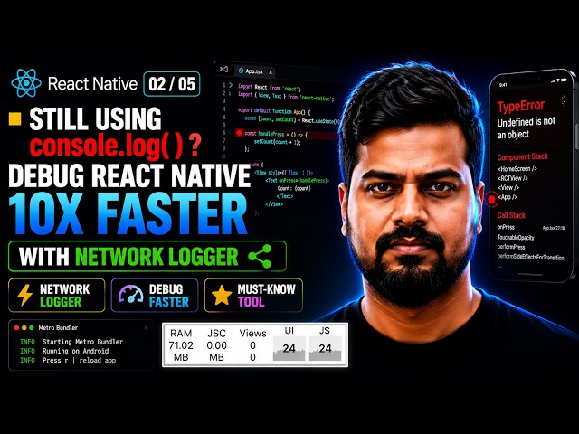 Still Using console.log()? Debug React Native 10x Faster with Logger