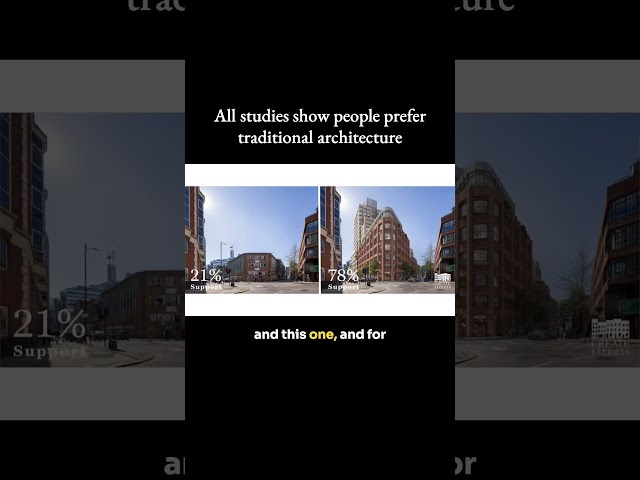All studies show people prefer traditional architecture