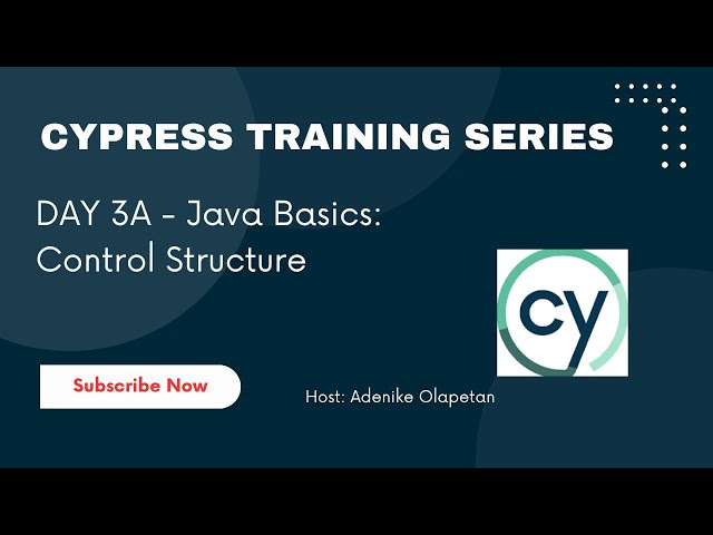Cypress training day 3A|| JavaScript Basics- Control Structure