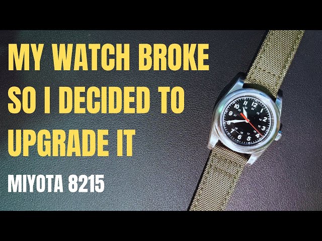 I Build My Own Mechanical Field Watch | DG2813 to Miyota 8215