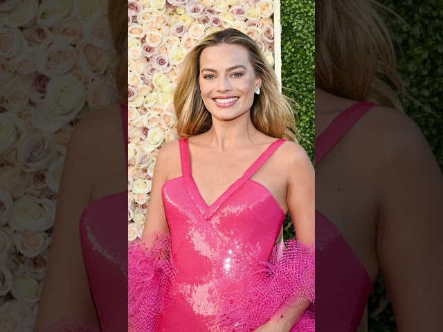 Margot Robbie's Barbie-Inspired Glamour: Golden Globes 2024 Red Carpet