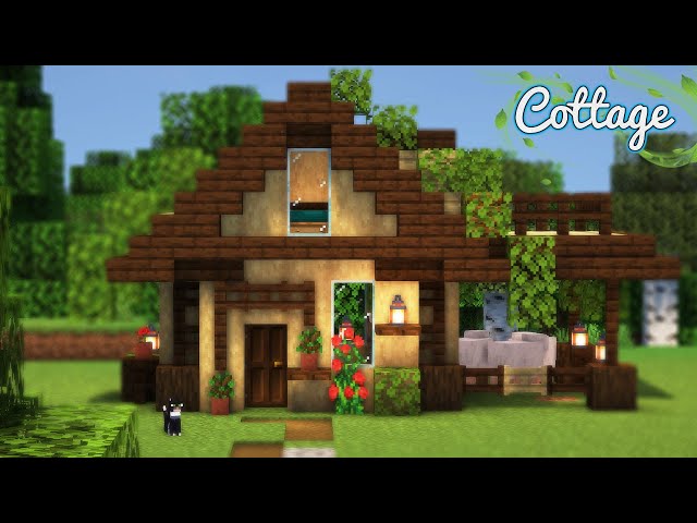 How to Build a Starter Wooden House | Minecraft Tutorial 🍀 (#63)