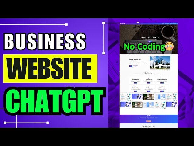Create Business Website with ChatGPT |  HTML, CSS , JavaScript & Bootstrap 🚀