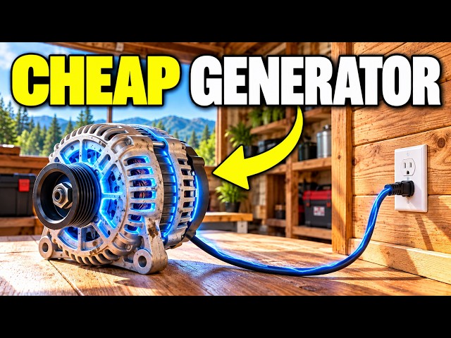 This DELCO ALTERNATOR Powers a Whole Cabin 24 7 — No Generator NEEDED!!