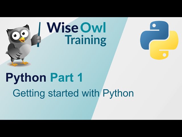 Python Part 1 - Getting started with Python