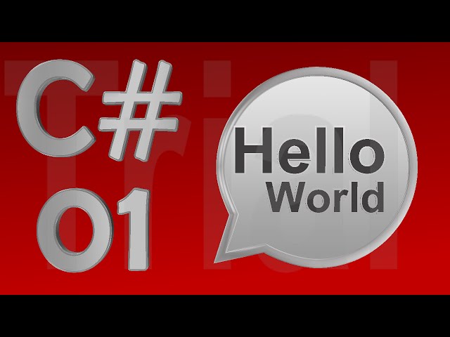 C# Tutorial 01 - Creating First Application in C Sharp - for Beginners