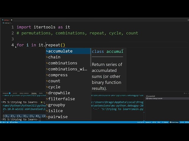 Iter Tools in Python | Intermediate
