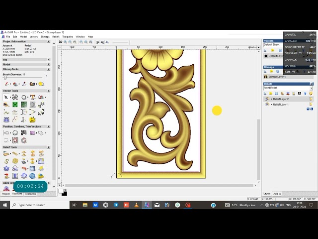 how to create a toolpath in artcam