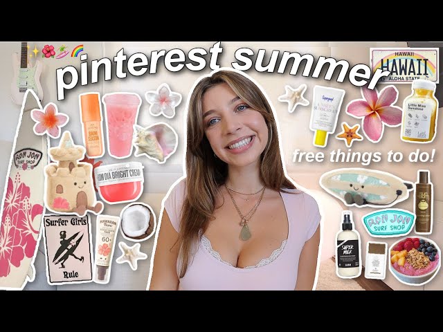 YOUR GUIDE TO AN AESTHETIC SUMMER 🥥 free things to do, that girl essentials, pinterest inspo 2025