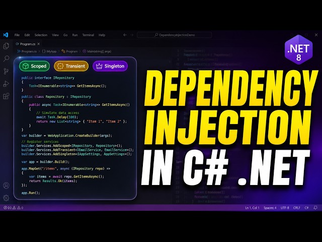 Stop Writing Bad C# Code! Learn Dependency Injection in 3 Minutes