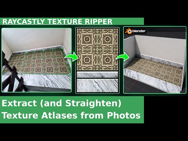 Extract (and Straighten) Texture Atlases from Photos with Raycastly Texture Ripper