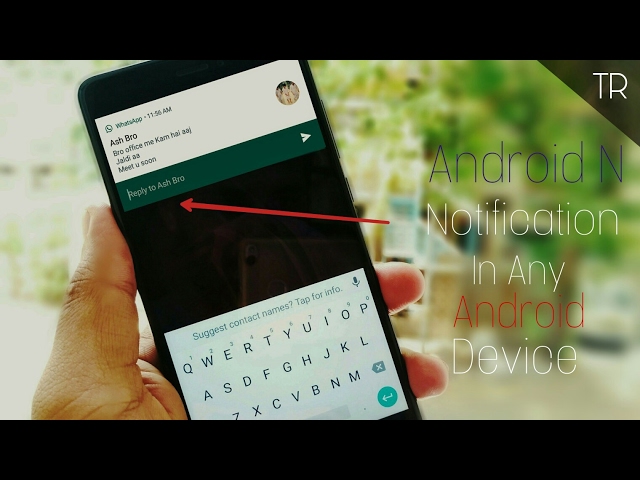 Android N status Bar in any Android device