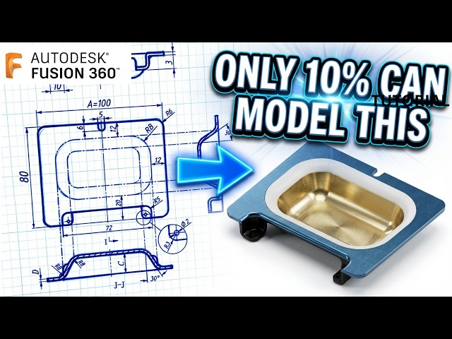 Taper Angle Challenge 🔥 The Shell Trick That Makes It Work | Fusion 360 Catics 3D02-05