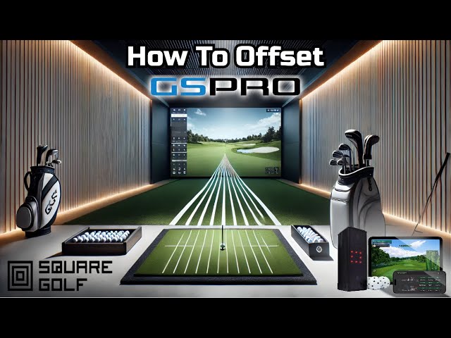 How To Offset GSPro To Setup And Adjust Hitting Area Screen Visual Alignment!