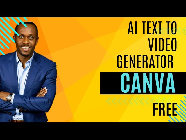AI Text To Video Generator Free Using Canva
