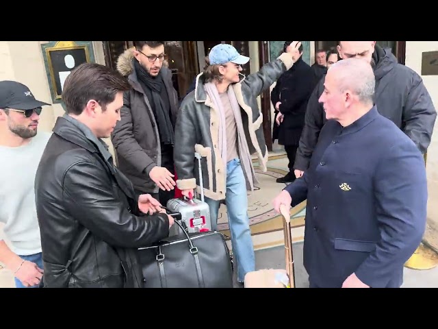 Connor Storrie in Paris fashion week 