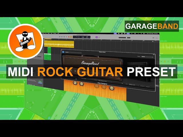 Create a midi rock guitar track in Garageband 