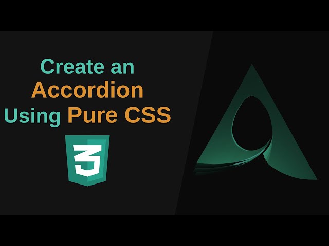 Create an Accordion Using Pure CSS