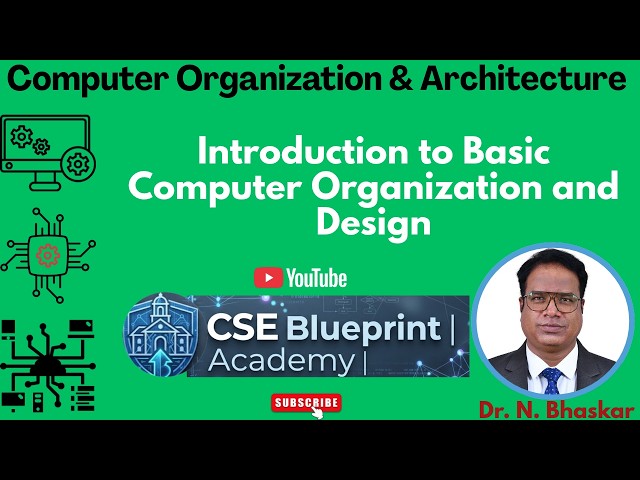 Introduction to Basic Computer Organization and Design | Computer Components | COA