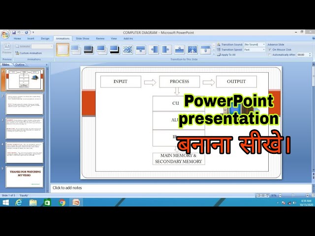 features of ms powerpoint in hindi // powerpoint me presentation  kaise banaye in hindi //animation