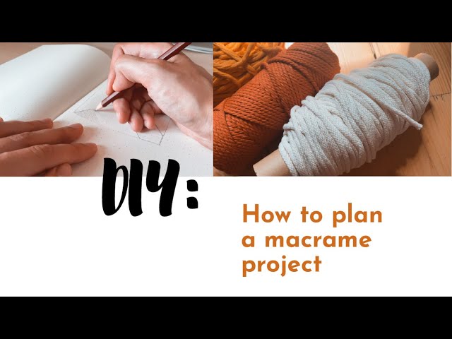 How to plan macrame projects | Pixel macrame | How to precisely measure macrame cord