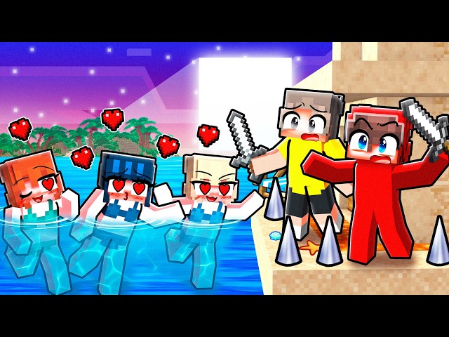 CRAZY FANGIRLS vs SUMMER BASE in Minecraft!