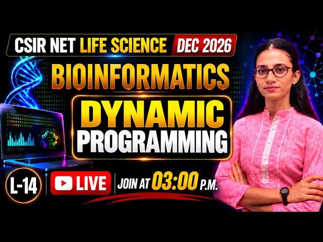 Dynamic Programming | Bioinformatics | CSIR-NET LIFESCIENCE #apnasapnajrf