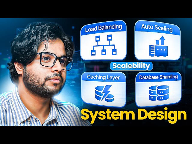 System Design Scalability Guide | Lecture 4 | Load Balancing, Caching, Sharding, Auto Scaling