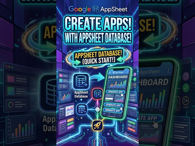 Build an App using AppSheet Database | #appsheet #database #google #nocode #mobileapps #app #tech