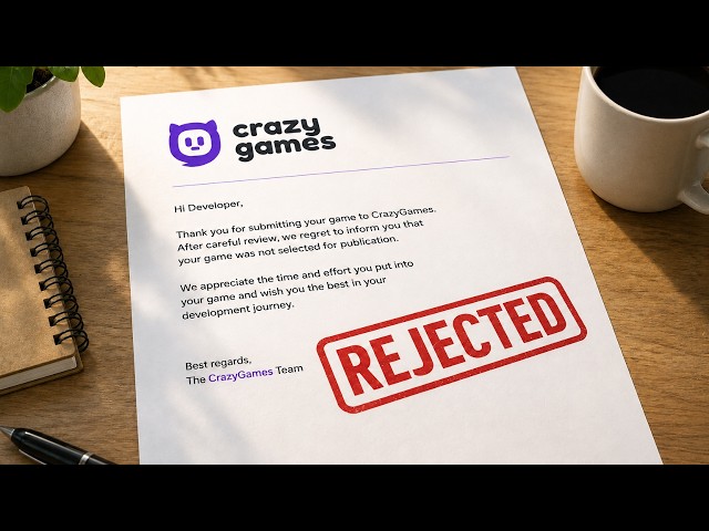 Why 90% of Games Get Rejected by Crazy Games