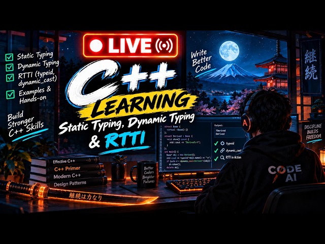 C++ LIVE: Static vs Dynamic Typing & RTTI — Finally Understand dynamic_cast