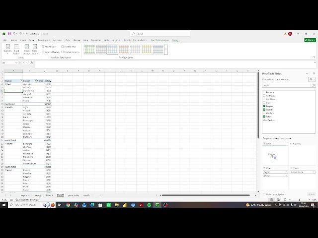 how to show data in seperate worksheet using pivot table in in just 1 minute