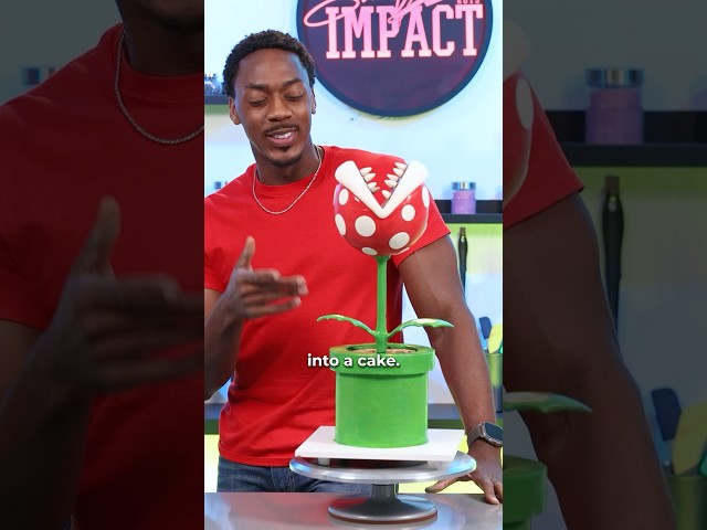 I made a Piranha Plant cake
