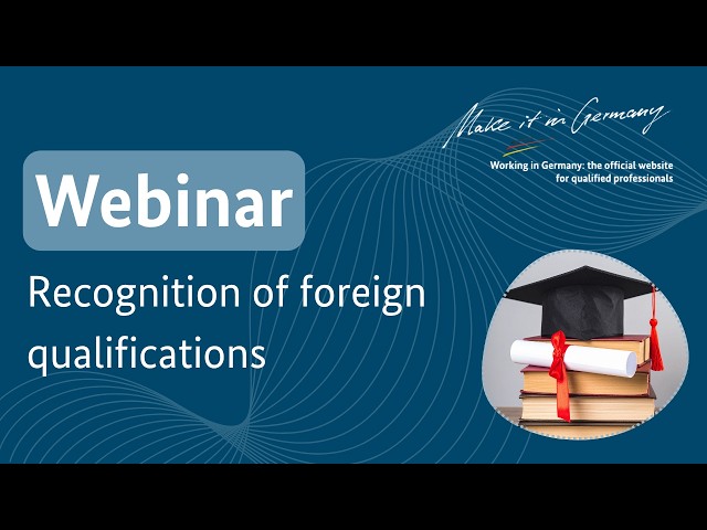 Webinar: Recognition of foreign qualification