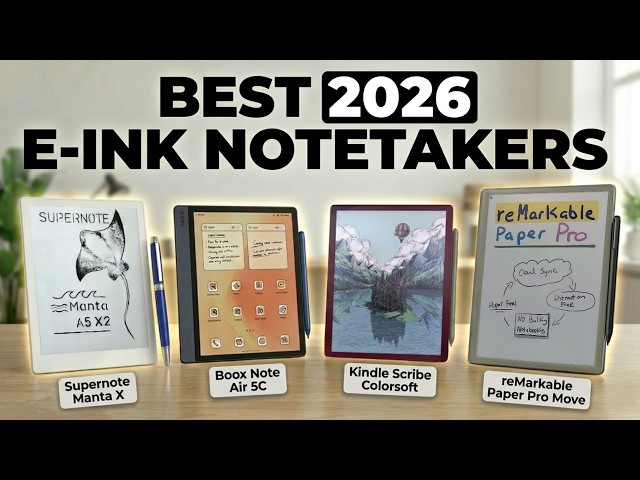 Top E Ink Notetakers By Category for 2026