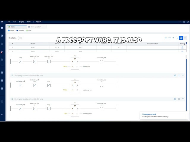 traffic light simulation using OpenPLC