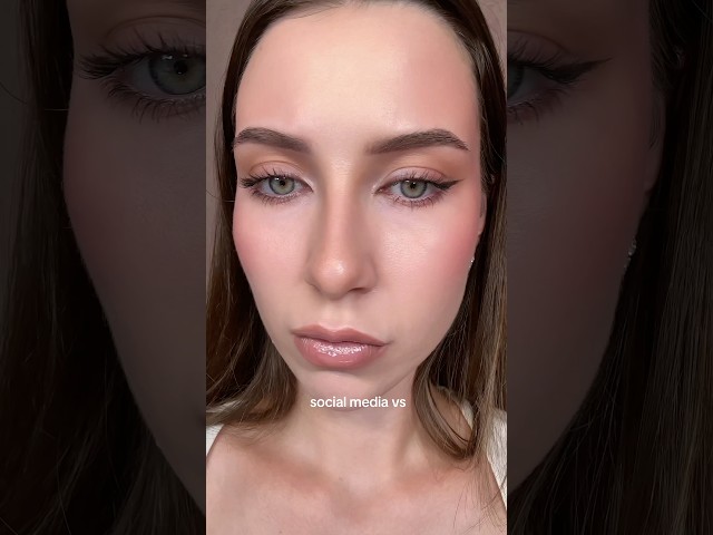 social media vs reality 🫶🏻#makeup #realityofmakeup #texturedskin #girlythings #dryskin
