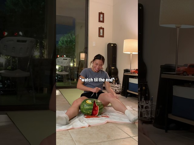 Idk what possessed me to do this… #calisthenics #watermelonchallenge