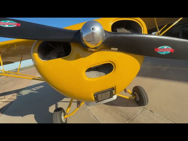 Network Admin Retired Life - Aeronca 7AC Champion preflight and takeoff