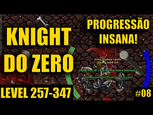 EP 08 - LEVEL 257 TO 347 - ALMOST 100 LEVELS IN A SINGLE VIDEO - TIBIA EK FROM ZERO