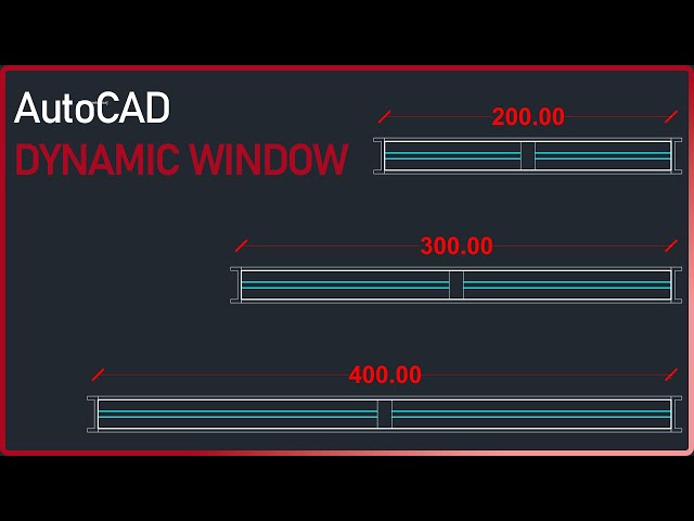 How to Create a Dynamic Window Block in AutoCAD | Step-by-Step Tutorial for Architects & Designers
