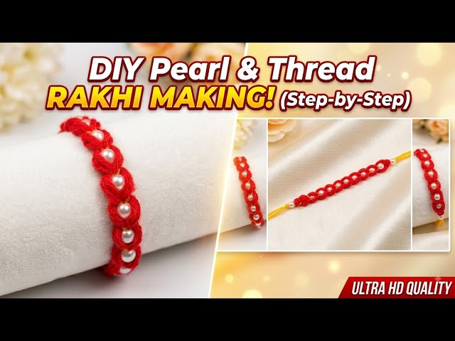 How to make Rakhi | DIY Handmade Wool Rakhi Making at Home | Step-by-Step Tutorial | Rakhi with wool