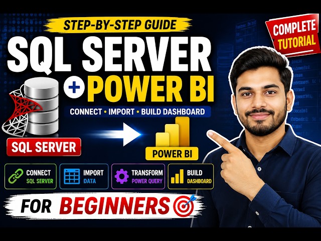 How to Connect SQL Server to Power BI | Power BI SQL Tutorial for Beginners