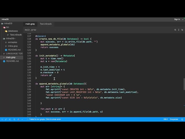 Single File DBMS & Stdlib Module Pt.2 | Grayscale