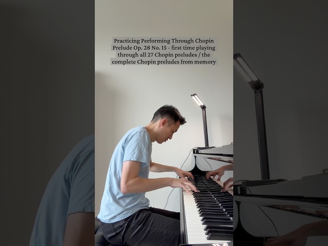 Piano Practice - Chopin Prelude Op. 28 No. 15 (4)  - 8/31/26 #pianolessonsonline