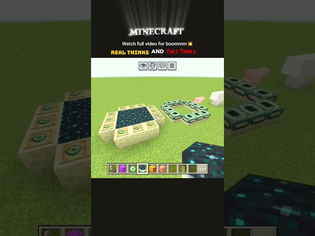 minecraft real Thinks and fake Thinks wo is winn end what's happening 😭😭!! please subscribe 😭😭