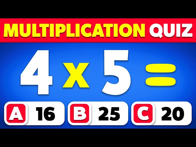 Can You Pass This Multiplication Quiz...? ✖️🤓📚 | Multiplication Table Quiz